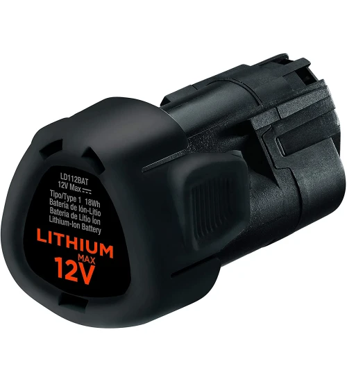 Bateria de Lítio Íon 12 Volts 1,5A MAX P LD112 Bivolt - BLACKDECKER-LD112BAT-BR